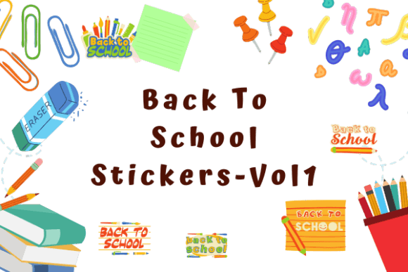 Download Back to School Stickers for Kids - VOL1 - Stickers for kids Collection