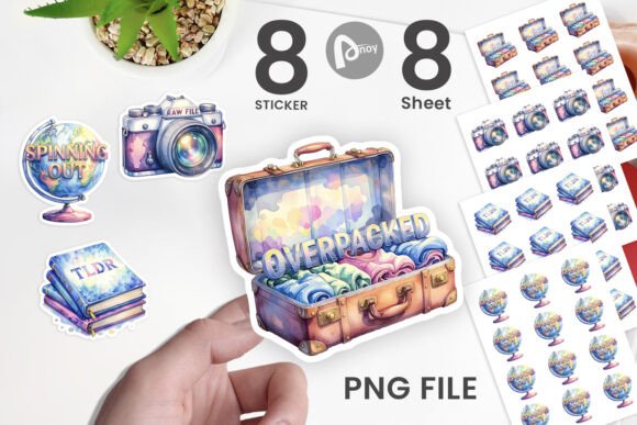 Download Sarcastic Travel Quote Sticker PNG Set - Quote sticker Collection