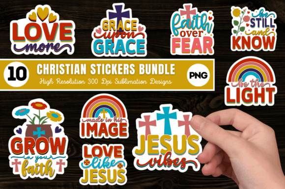 Download Christian Printable Sticker Bundle - Printable sticker bundle Collection