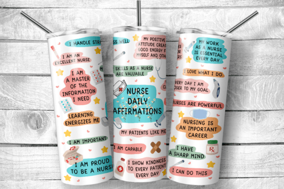 Download Nurse Daily Affirmations 20oz Tumbler - Daily affirmations Collection