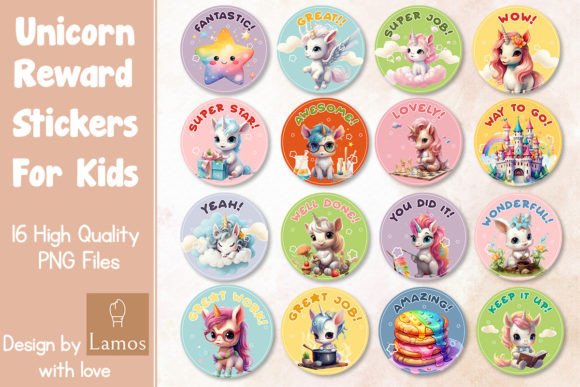 Download Unicorn Reward Stickers for Kids - Stickers for kids Collection