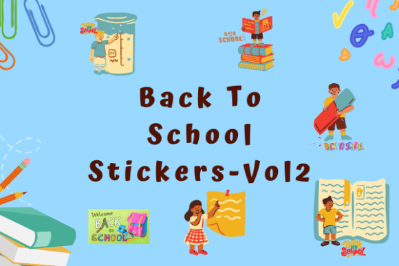 Download Back to School Stickers for Kids - VOL2 - Stickers for kids Collection