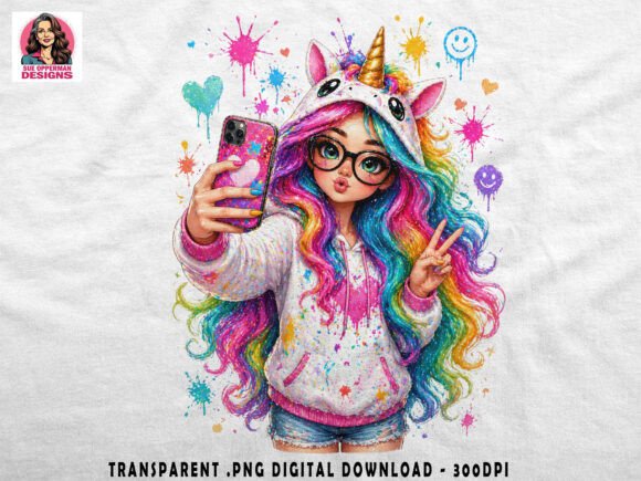 Download Rainbow Unicorn Girl | Kawaii PNG - Kawaii png Collection