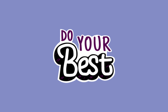Download Retro Positive Lettering Quote Sticker - Quote sticker Collection