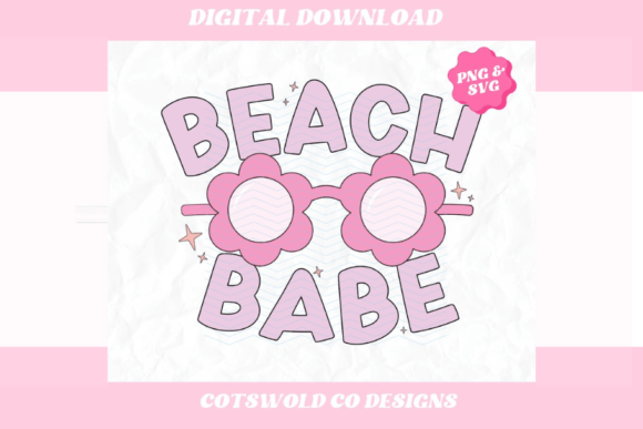 Download Beach Babe Retro Summer PNG SVG Design - Retro summer png Collection