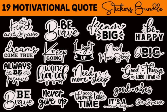 Download Motivational Quote Stickers Bundle - Quote sticker Collection