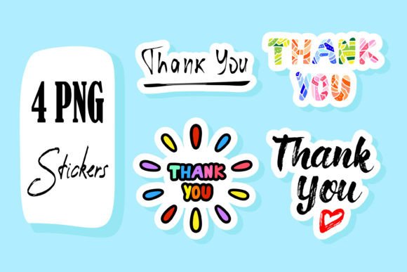 Download Thank You Quote Printable Sticker Bundle - Printable sticker bundle Collection