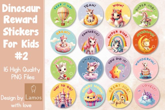 Download Unicorn Reward Stickers for Kids #2 - Stickers for kids Collection