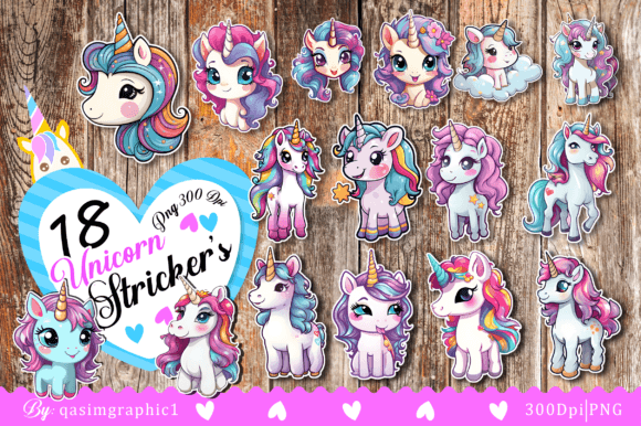 Download Cute Unicorn Printable Stickers for Kids - Stickers for kids Collection