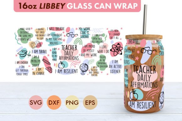 Download Teacher Daily Affirmations 16oz Libbey - Daily affirmations Collection