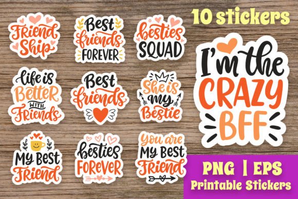 Download Friendship 10 Printable Sticker Bundle - Premium Resources