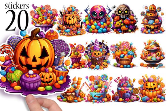 Download Halloween Candy Stickers for Kids PNG - Stickers for kids Collection