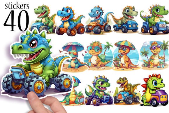 Download Cute Dinosaur Stickers for Kids - Stickers for kids Collection