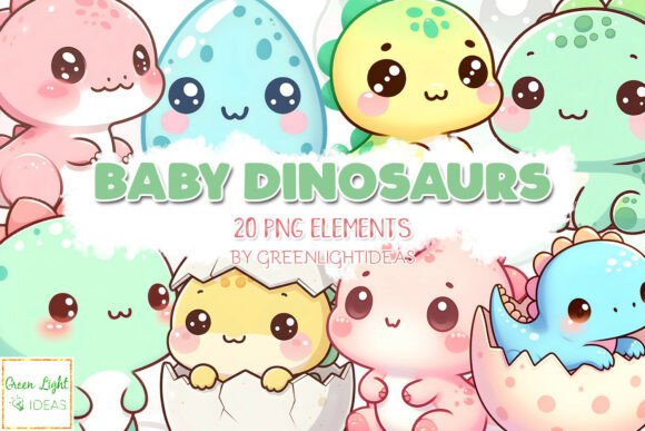 Download Cute Baby Dinosaurs Clipart, Kawaii PNG - Kawaii png Collection