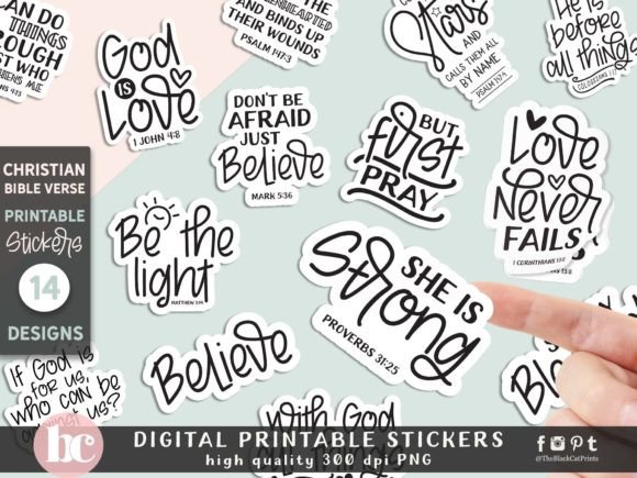 Download Christian Bible Verse Quote Stickers PNG - Quote sticker Collection